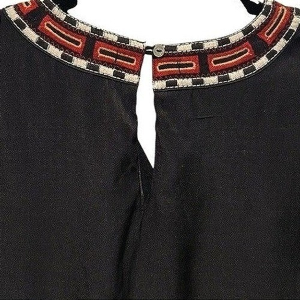 Scotch & Soda x Nomadic Dreamers Embroidered Black Dress S/M Pockets Boho‎ Folk - Picture 7 of 10
